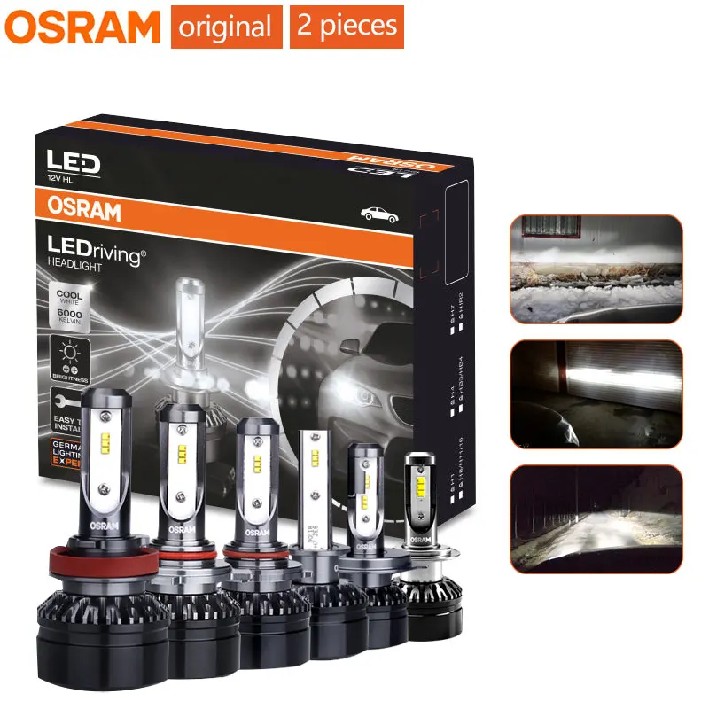 OSRAM h7 Светодиодные лампы для автомобильных фар H4 H1 H8 H11 H16 HB2 HB3 HB4 9003