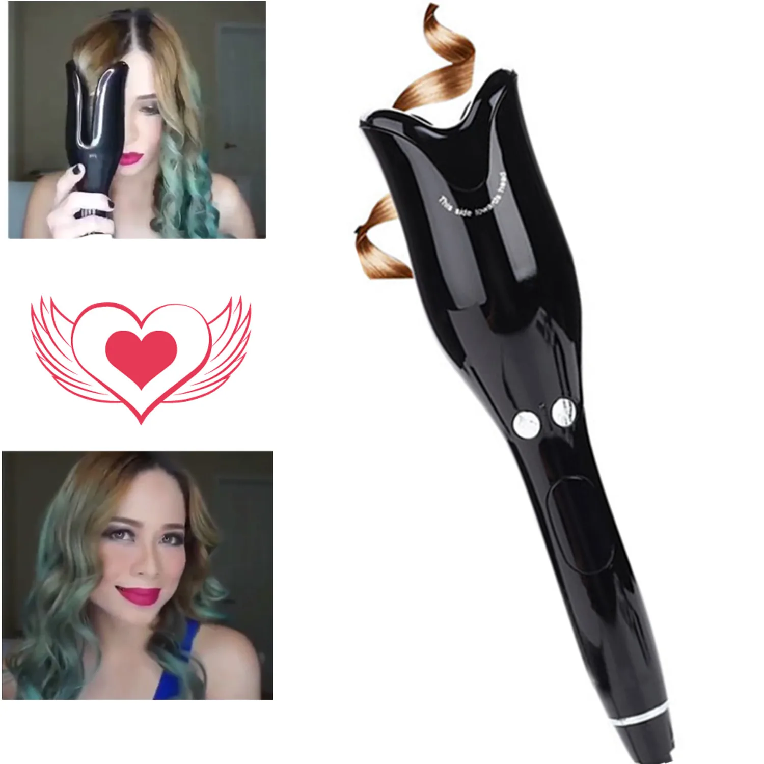 

Electric Auto Rotating Hair Curler Curling Iron Long-lasting Hair Waver Styler Hair Care Ceramic Automatic Hair Curler