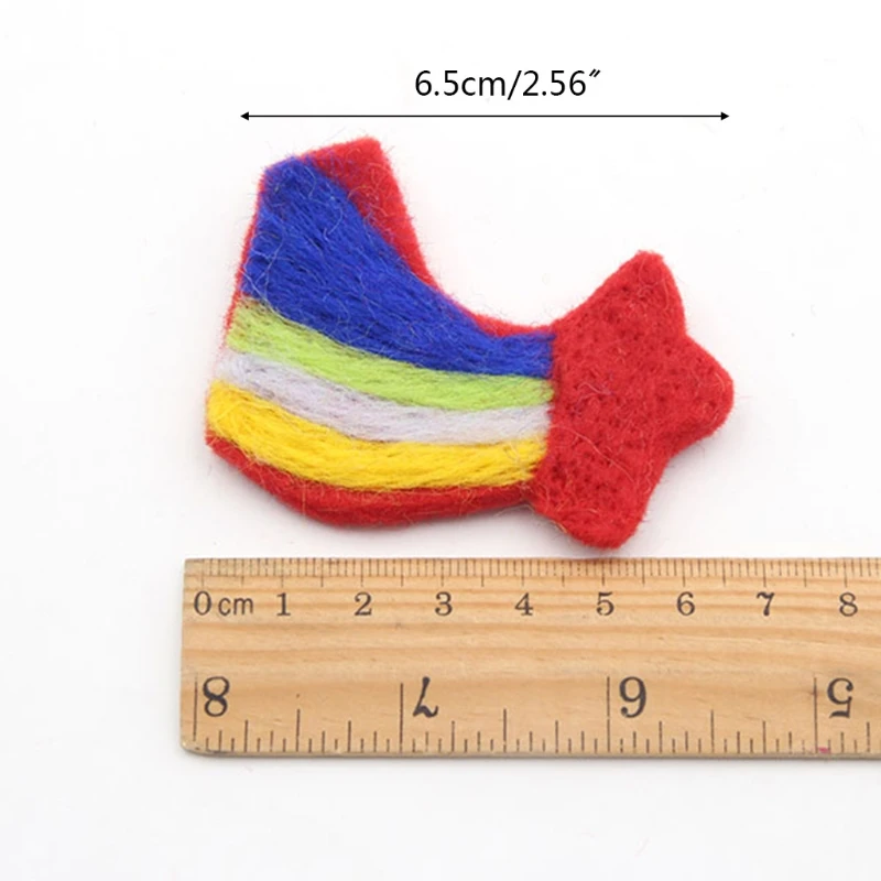 

5 Pcs Baby Wool Felt Meteor Rainbow Newborn Photography Props Decorations Infant Photo Shooting Accessories Home Party A2UB