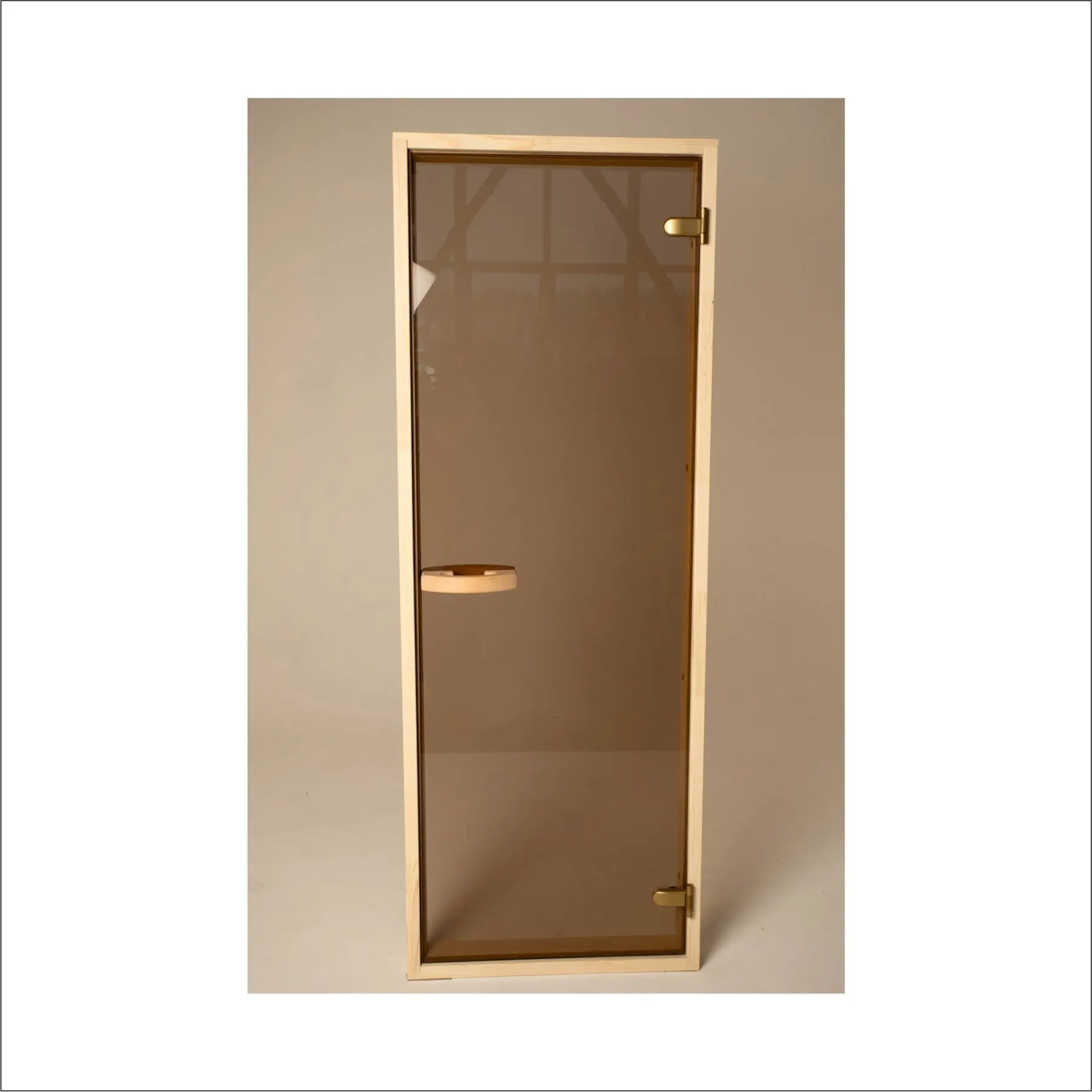 Glass door for bath and sauna. Transparent bronze | Обустройство дома