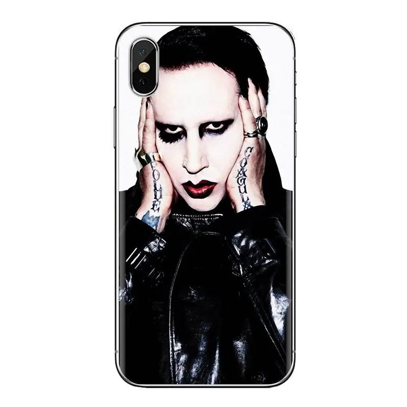 Мягкие прозрачные чехлы в виде ракушки Marilyn manson Art для Xiaomi Redmi 4 3 3S Pro mi 4i 4C 5 5s Max Note 2 |
