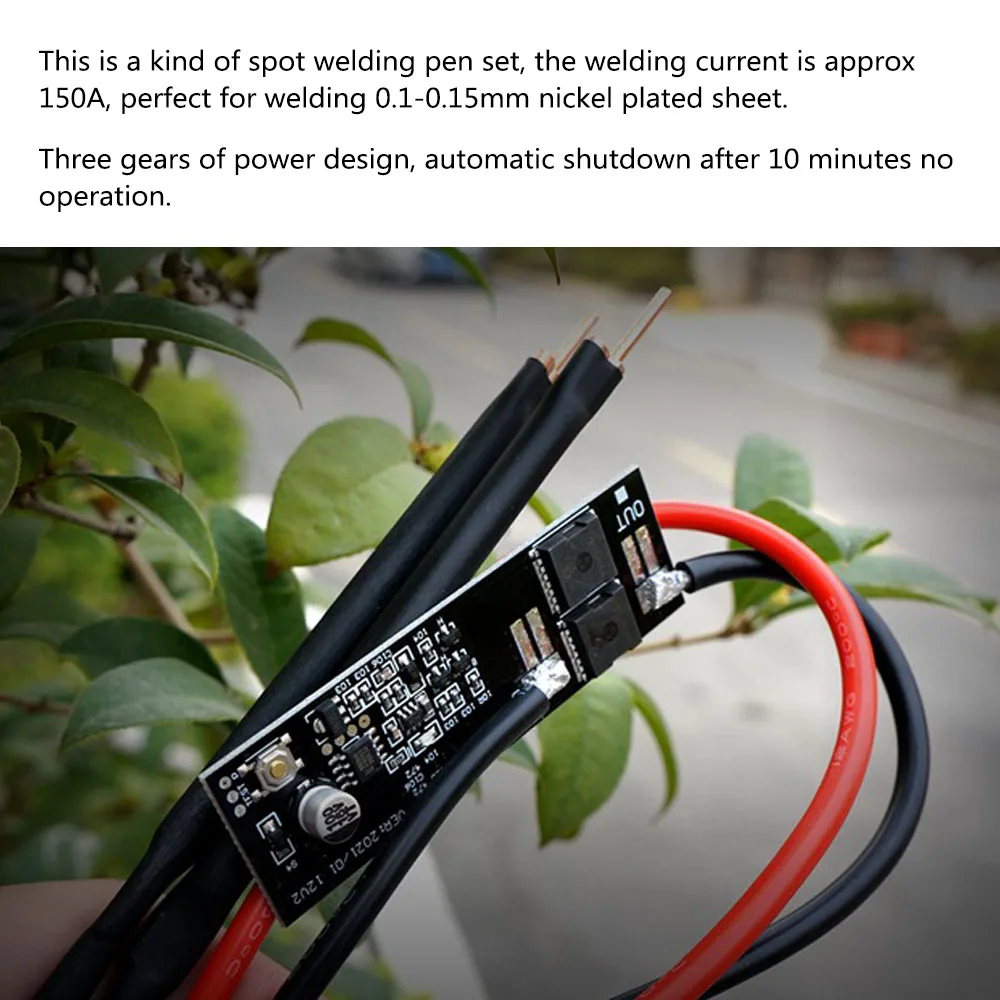 

Household 150A Spot Welding Machine 7.2V-14.6V Universal for 0.1mm-0.15mm Nickel Plated Sheet