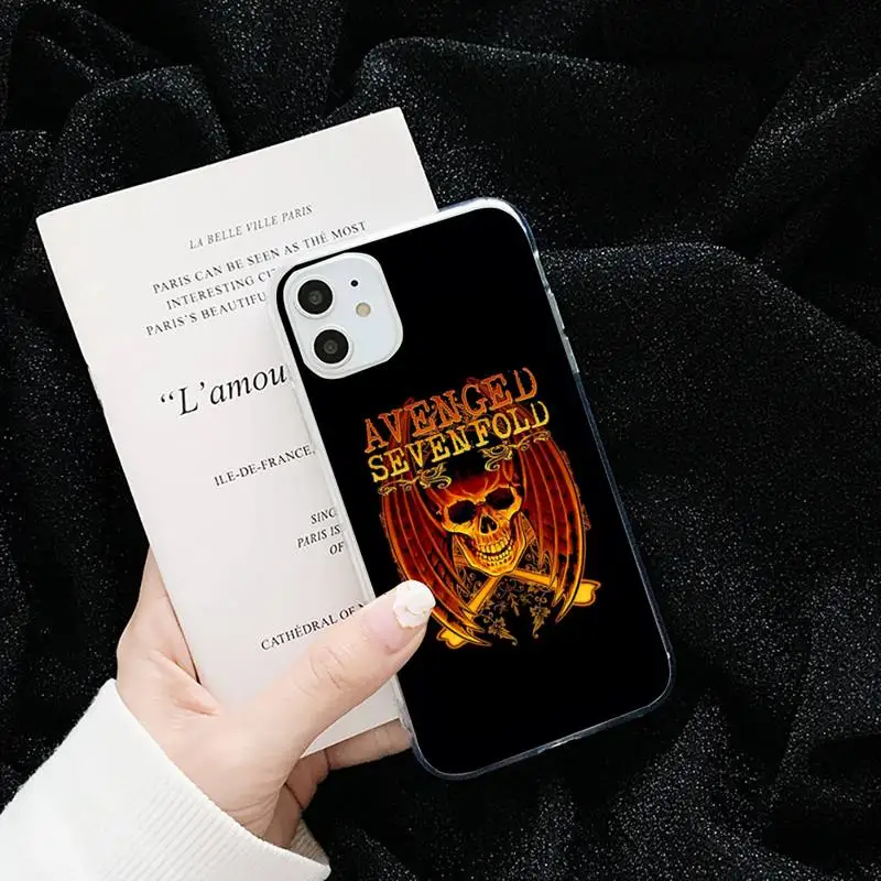 

Avenged Sevenfold Phone Case Transparent for iPhone 6 7 8 11 12 s mini pro X XS XR MAX Plus cover funda shell