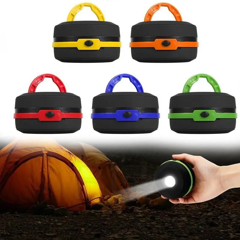 

LED Multifunctional Telescopic Folding Camping Light Outdoor Portable AA Pocket Flashlight Tent Emergency Mini Flashlight L H4H0