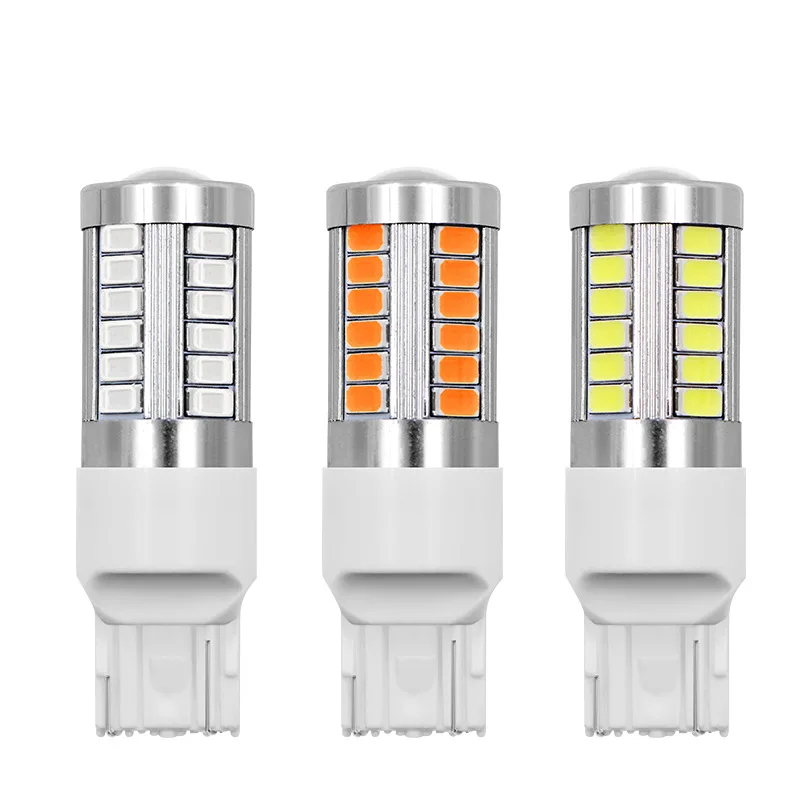 

2 шт., автомобильные фонари заднего хода T20 7443 W21W WY21W 33 smd 5730 5630