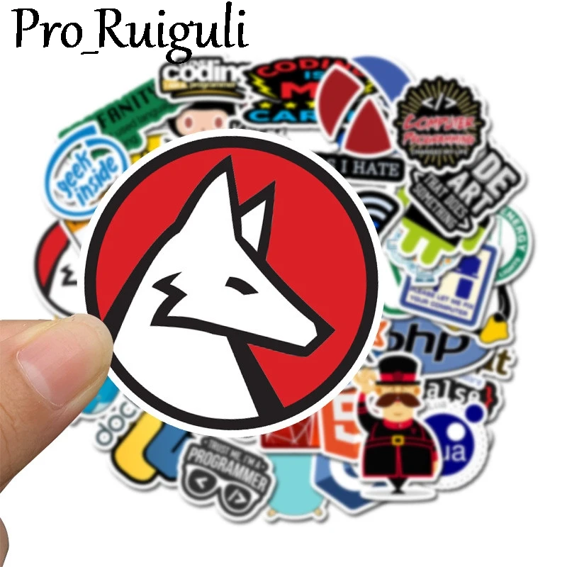 

50pcs Programmer Programming Anime Children Scrapbooking Stickers PVC Skateboard Suitcase Funny Graffiti Sticker Kids Toy