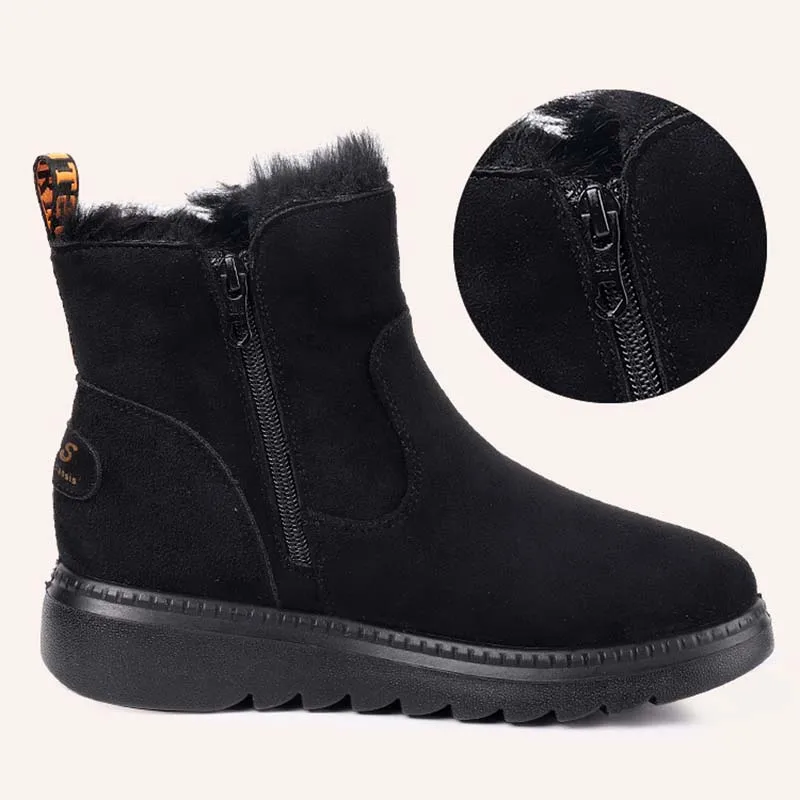 

Winter Boots For Women Chunky Fashion Women Ankle Boots Keep Warm For Women's Shoes Non-Slip Shoes Zapatos De Mujer
