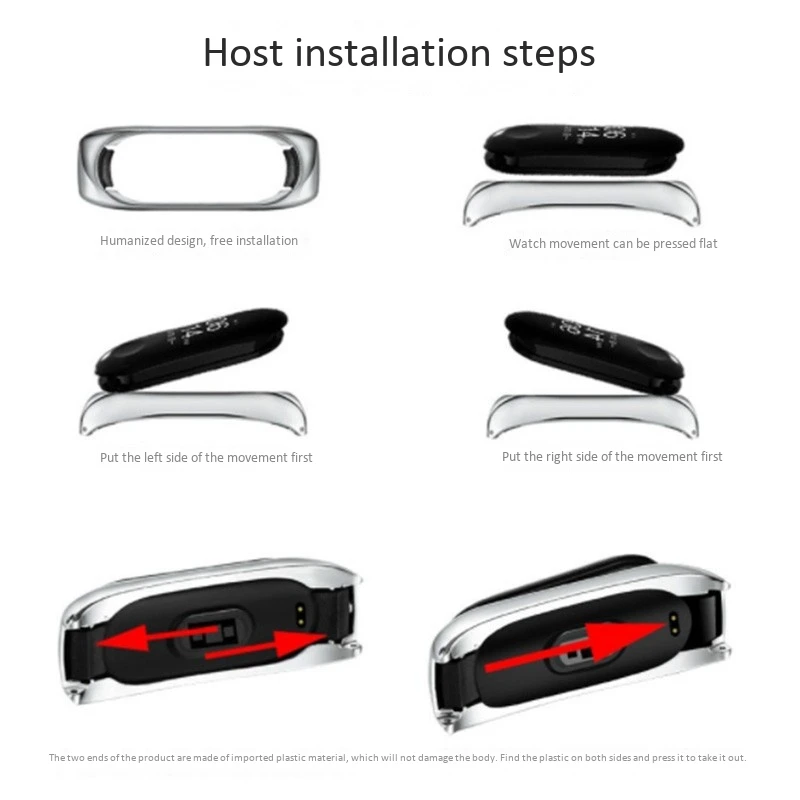 

Wrist Strap for Xiaomi Mi Band 3/4 Straps,Stainless Steel Replacement