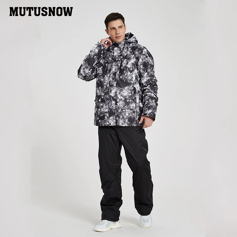 Новинка 2020 зимний лыжный костюм для мужчин ветрозащитный водонепроницаемый