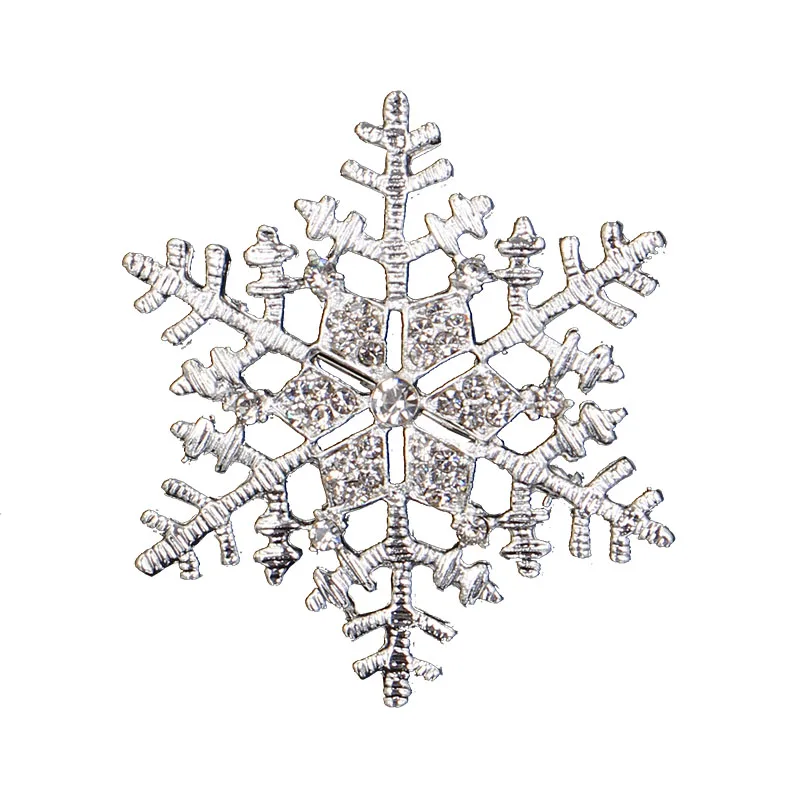 i-Remiel Fashion Jewelry New Rhinestone Brooches Christmas Snowflake Brooch Pin Badge Women Shirt Collar Accessories | Украшения и