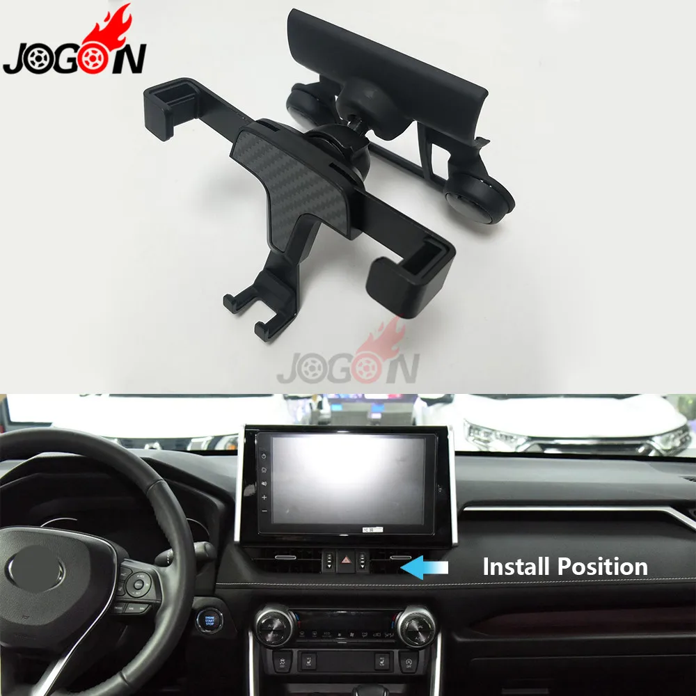 

Gravity Mobile Phone Adjustable Holder Bracket In Car Air Vent iPhone charging stand Stable Cradle For Toyota RAV4 2018 2019