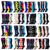 367 pairspack compression socks women nurse socks knee high 20 30 mmhg edema diabetes varicose veins running sports stocking