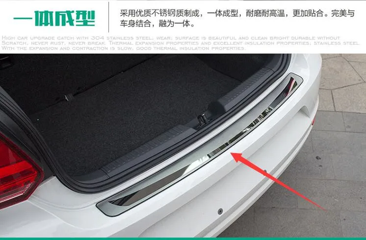 

Защитная накладка на задний багажник, Накладка на порог, порог задней двери для Volkswagen POLO 2012, 2013, 2014, 2015, версия хэтчбек