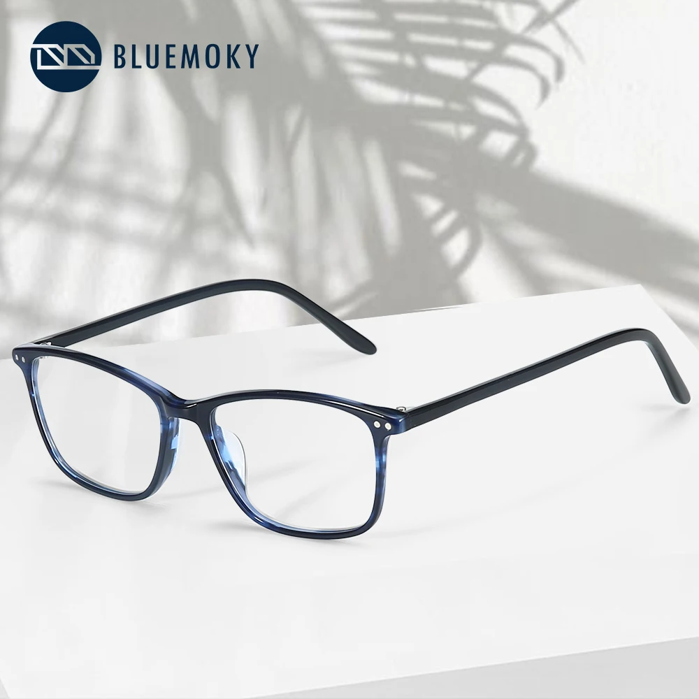 Полуовальная оправа для очков BLUEMOKY ацетатные очки с защитой от синего света