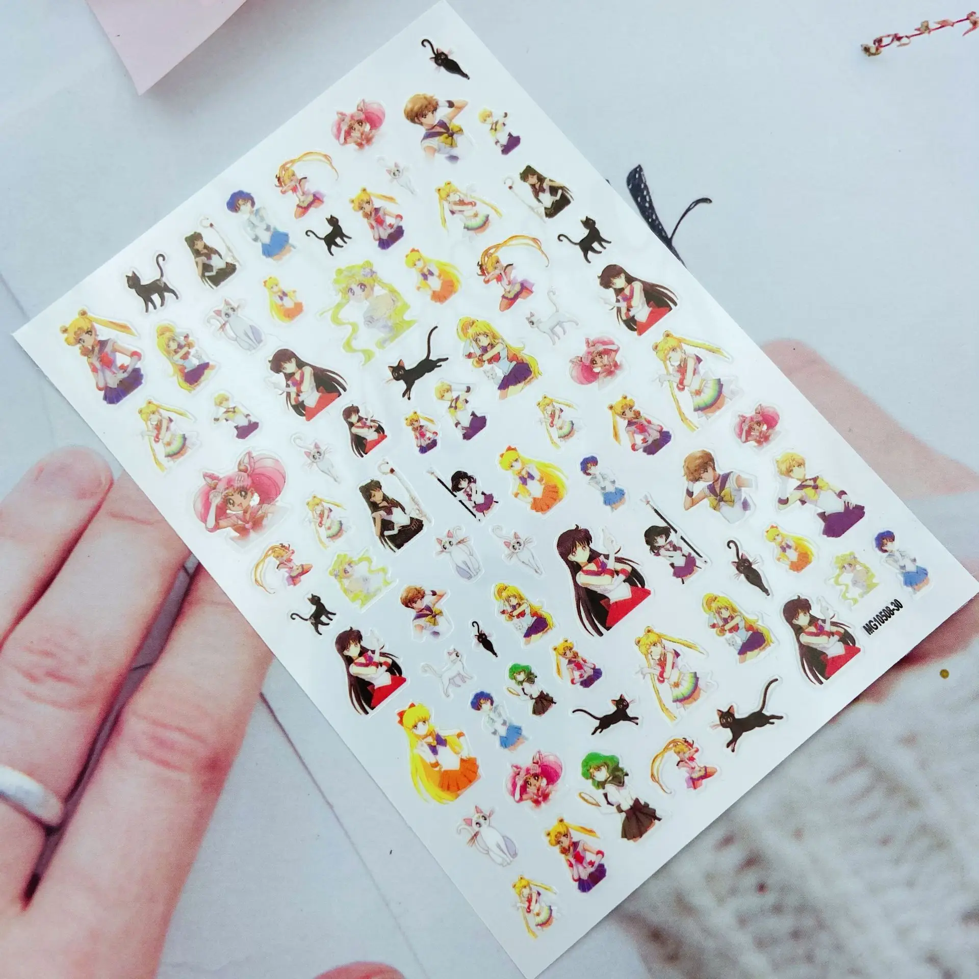 3d наклейки для ногтей в японском стиле с рельефным тиснением модные сухие