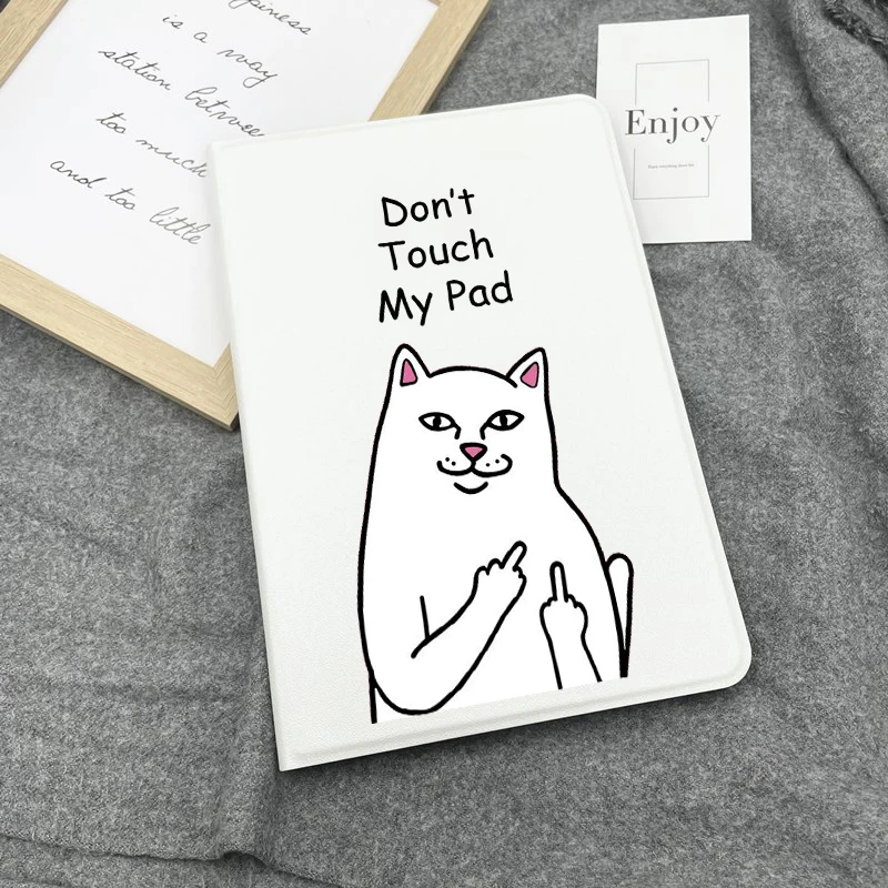 

Простой чехол с надписью «Don't Touch» для iPad 10,2 8th, чехол для iPad Air 3 9,7 2019, мягкий чехол для планшета iPad Mini 2345 Pro 9,7 11 10,5