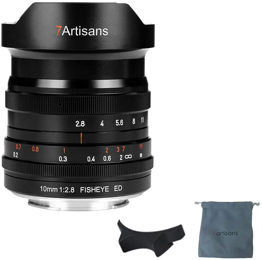 

7artisans 10mm F2.8 Full Frame Ultra Wide Angle Fisheye Lens 178°Manual Focus for Nikon Z-Mount Mirrorless Cameras
