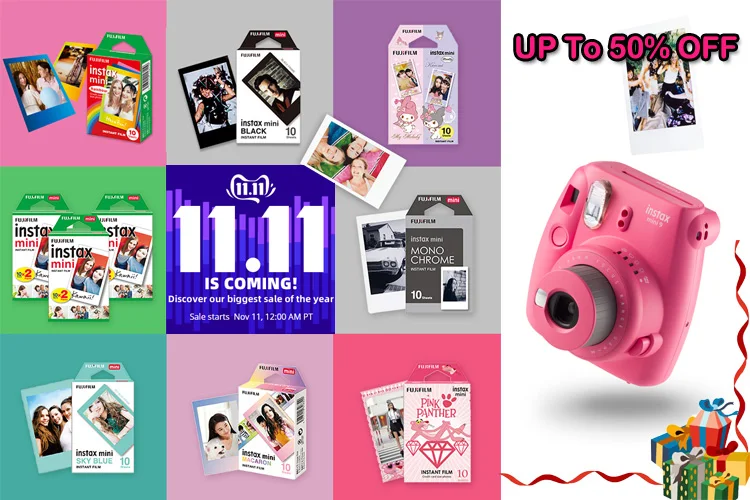 Fujifilm ininstax Mini 8 мгновенная белая пленка+ Рождественская рамка для Instax Mini 9 8+ 7s 70 90 25 50s камера SP-2 1 принтер