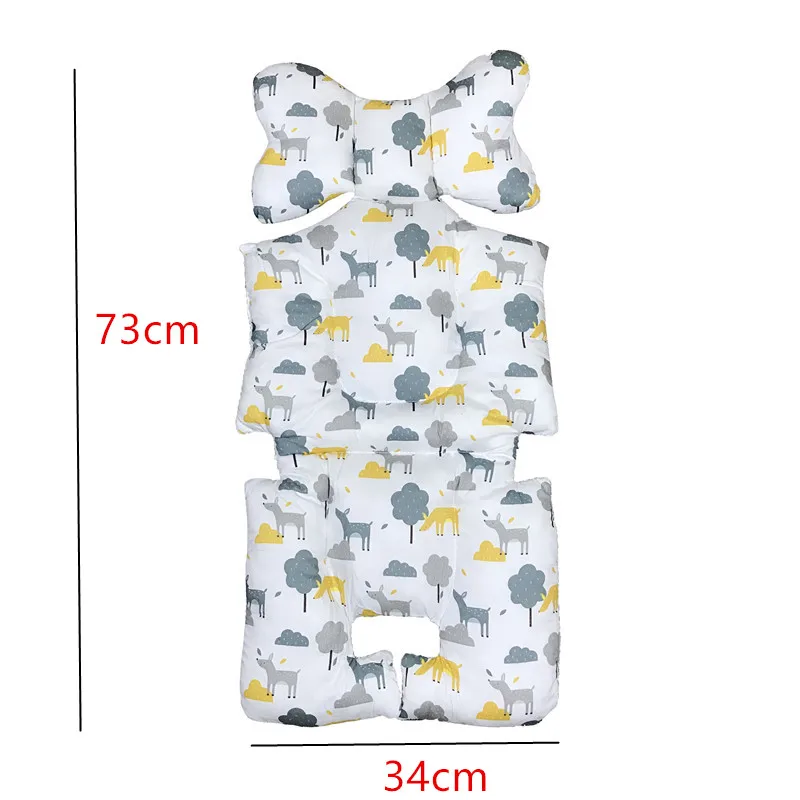 матрас в коляску Коврик для детской коляски хлопок подушка сиденья 2 стороны