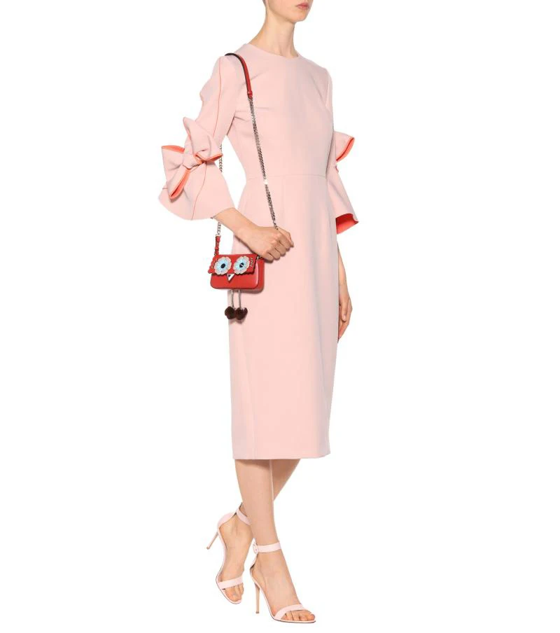 Элегантные модные женские платья с круглым вырезом и штаны ярким дизайном бантом