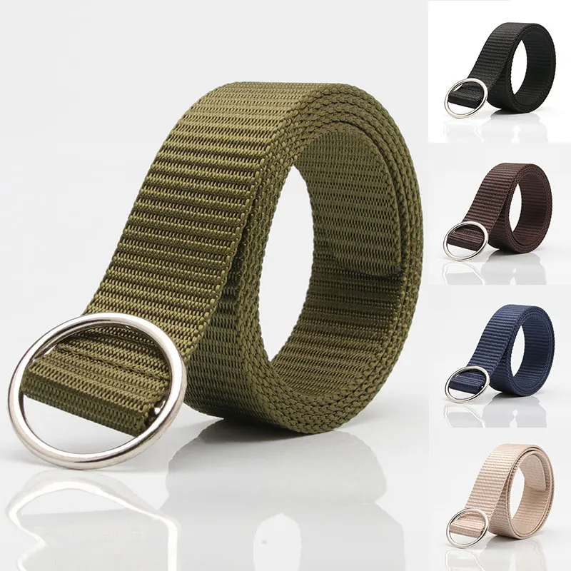 Длинный холщовый ремень в стиле панк для мужчин и женщин декоративный двойной с