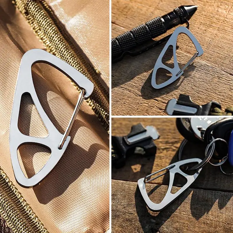 

1pcs Outdoor Climbing Quickdraws Aluminum Alloy Carabiner Spring Snap Hooks Carabiners Keychain keychains Clip A9A4