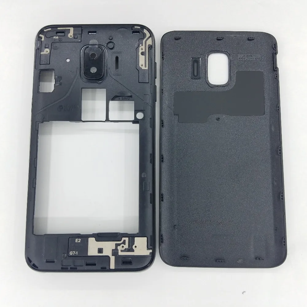 Для Samsung Galaxy J2 Core J260 J260F J260G J260M J260Y Корпус Шасси телефона средняя рамка с крышкой батарейного отсека задняя панель чехол