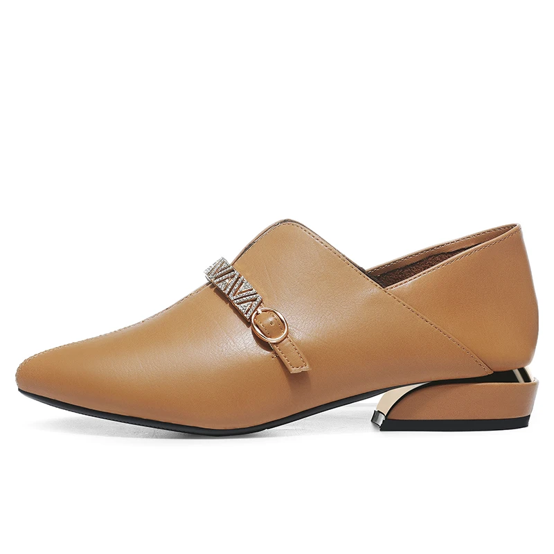 Женские туфли Новинка Изящные женские 2020 из натуральной кожи Офисная обувь на