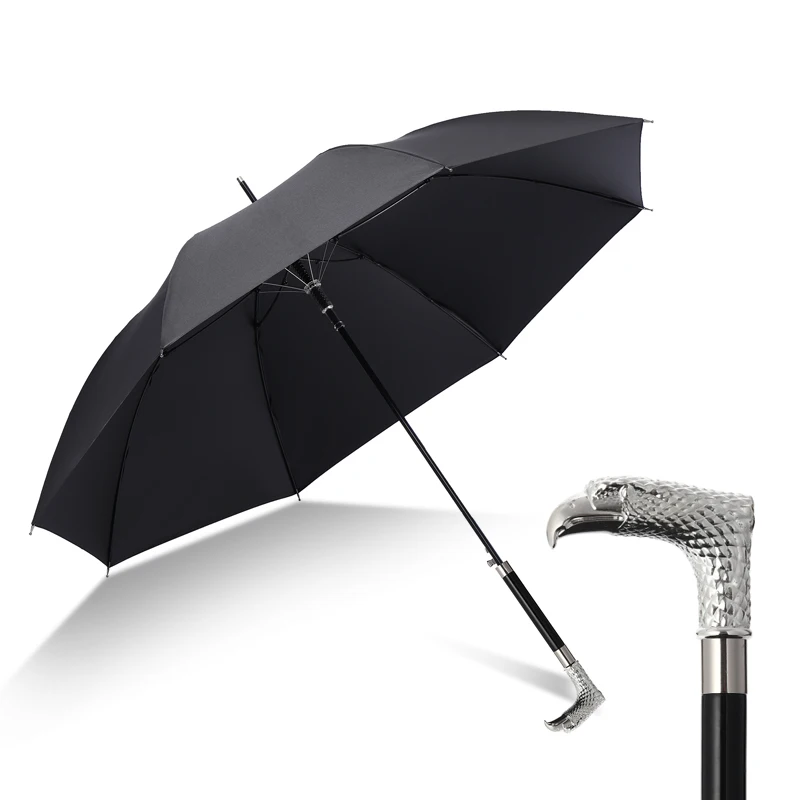 Economici Ombrello Nero Manico Lungo Grande Antivento Business Adulto Moda Giapponese Ombrello Da Esterno Paraguas Mujer Rain Gear BD50UU