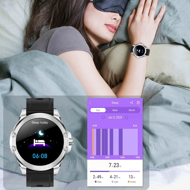 

S SENBONO S11 Smart Watch Heart Rate Blood Pressure Monitoring Full PressScreen Color Screen IP68 Waterproof