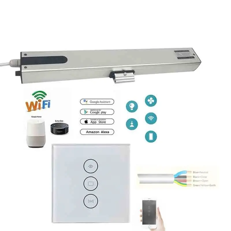 Смарт Открыватель окна Kinjoin 4 провода 400 мм с Wi Fi контроллером| |