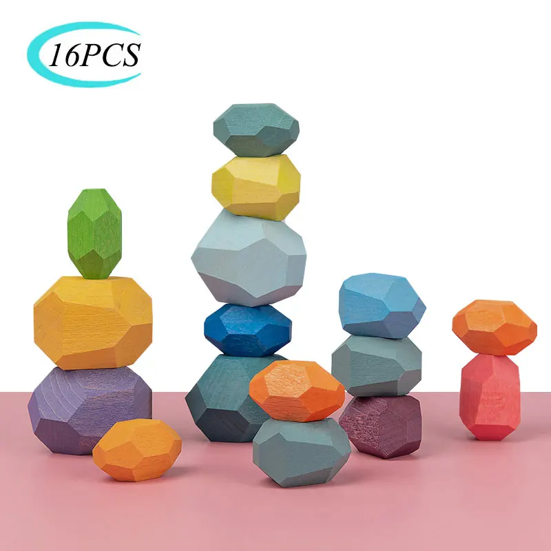 Детская деревянная игрушка Эд камень Дженга строительный блок Обучающие игрушки