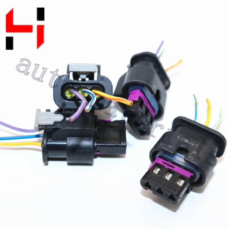 Фото 4 шт., 3PIN PDC парковочный фотоэлектрический провод для V A G для V W для Au di Se at Sko da для Mer cedes 4F0973703 1-1718644-1 №4