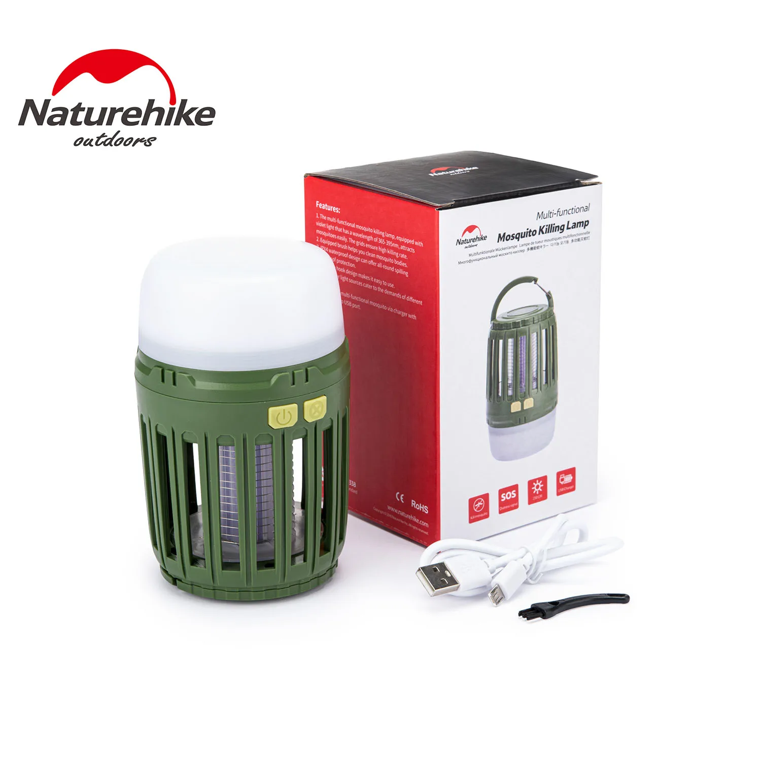

Naturehike Multi-Function Electric USB Mosquito Killing Lamp Camping Tent Light Lighting Portable Campsite Lamp Insect Repellent