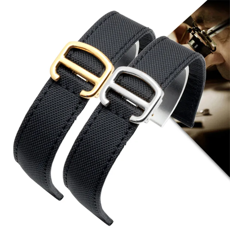 Ремешок нейлоновый универсальный для наручных часов брезентовый браслет R-olex T-udor