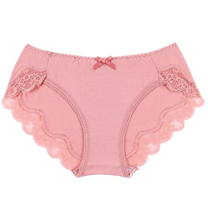 

2021women's underwear cotton panties sexy briefs girls lace breathable midwaist briefs panty women padded panties sexy lingerie
