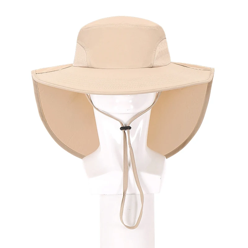 

Men And Women Outdoor Multi-Purpose Sun Hat Fishing Shawl Neck Sun Protection Cap Travel Breathable Large Eaves Cap