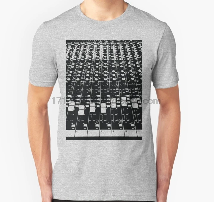 

Men t shirt Short sleeve EDM Sound Mix Board Rave Techno Music Unisex T Shirt Women t-shirt tee tops