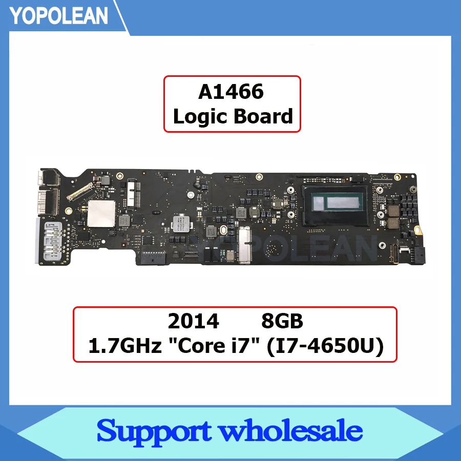 Оригинальная материнская плата для Macbook Air 13 &quotA1466 2014 1 7 ГГц Core i7 8 Гб 820 3437 B|ЖК-экран