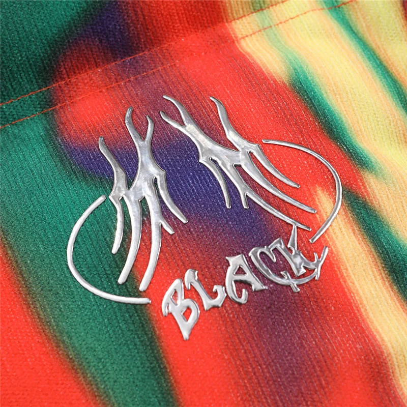 Зимние парки Tie dyeprinting 2020 пальто толстые куртки в стиле хип хоп Мужская модная
