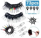 Автомобильный набор 73706041 шт., инструмент для снятия автомобильной клеммы инструмент для ремонта автомобиля, стилус, обжимной штифт, экстрактор проводов, автомобильные аксессуары