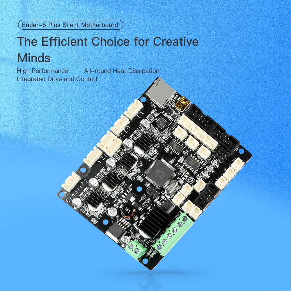 

Материнская плата CREALITY 3D CR-10 Smart 32-разрядная Бесшумная интегрированная плата с высокой производительностью для детали умных 3D-принтеров