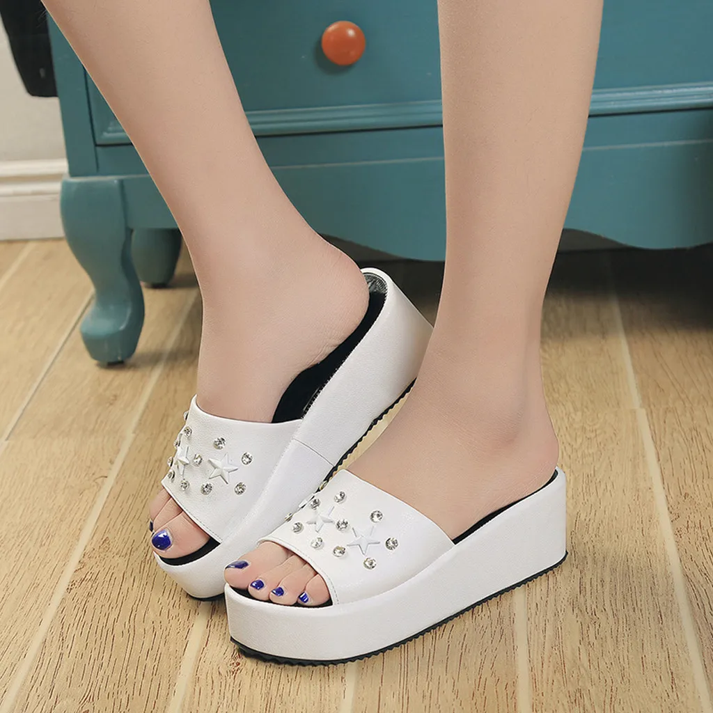 SAGACE/Босоножки Женская обувь с украшением в виде звезды и стразы Модные