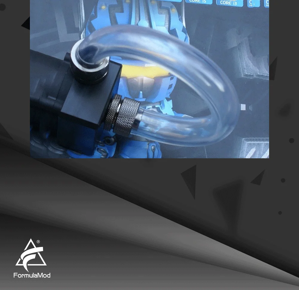 FormulaMod Fm-4FHG, 1/" ID* 6/8" OD 13x19 мм мягкие трубки, для строительства трубопровода системы водяного охлаждения, 1 метр/шт
