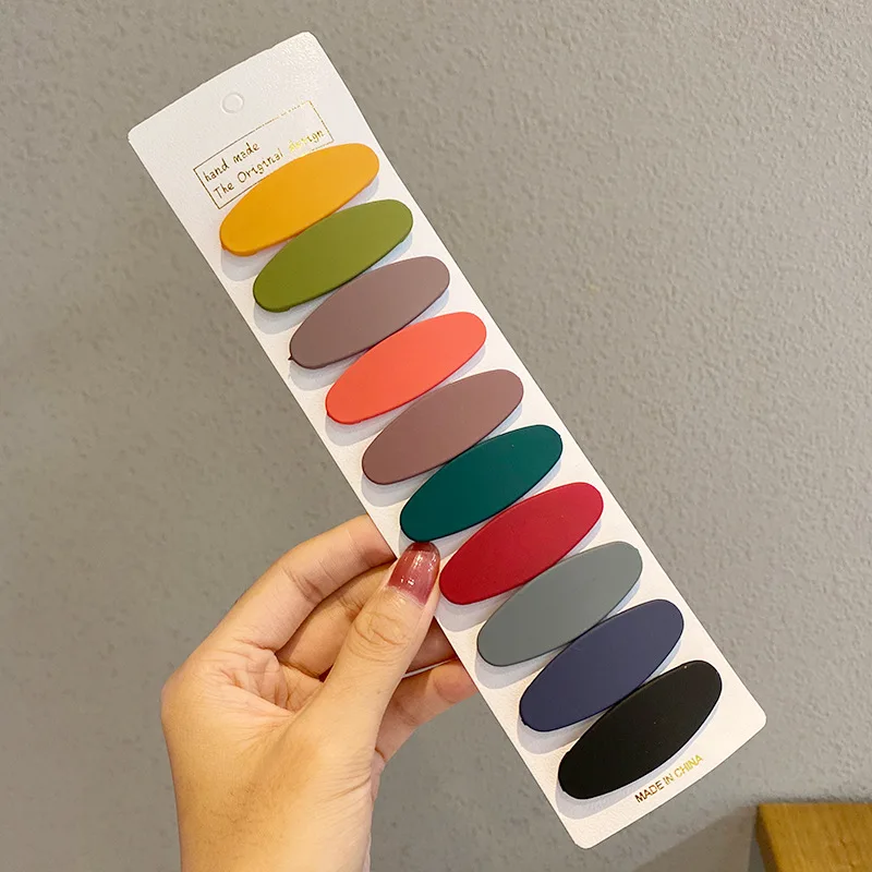 

10Pcs/set Candy Color Hairpins Simple Basic Geometric Hair Clips Hairgrips for Women Girls Barrette Headwear Hair Accessories