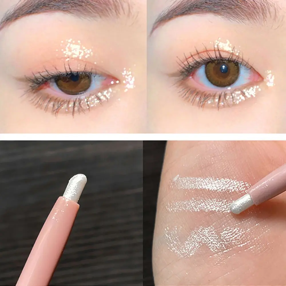 

1PCS Champagne Gold Lying Silkworm Pencil Pearlescent Eyeshadow Pen Long-lasting Waterproof Eye Liner Highlighter Pen Cosmetics
