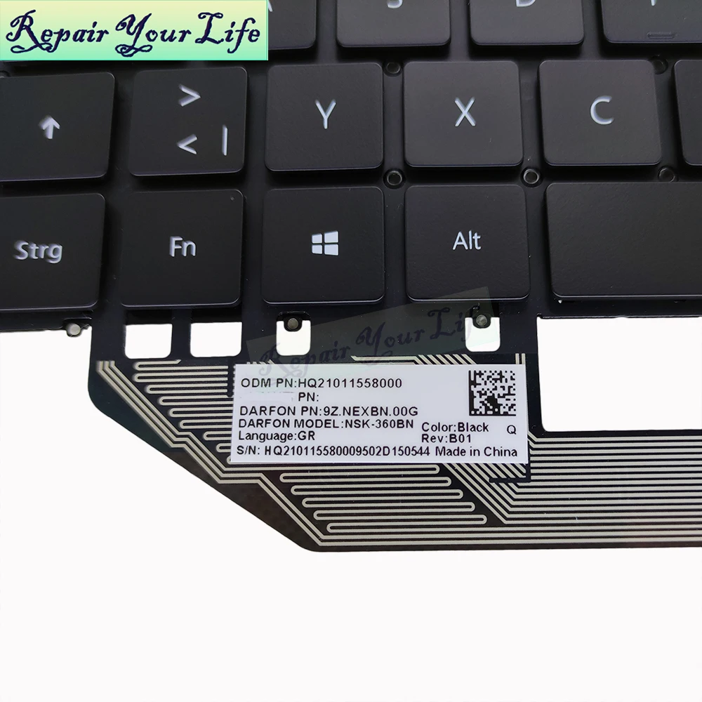 gr ge немецкая клавиатура для huawei matebook