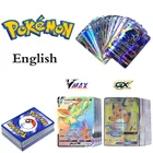 Новые карты Pokemon в английскойфранцузскойиспанской команде GX VMAX V Trainer Energy Сияющие карты игра Castellano Espaol детская игрушка