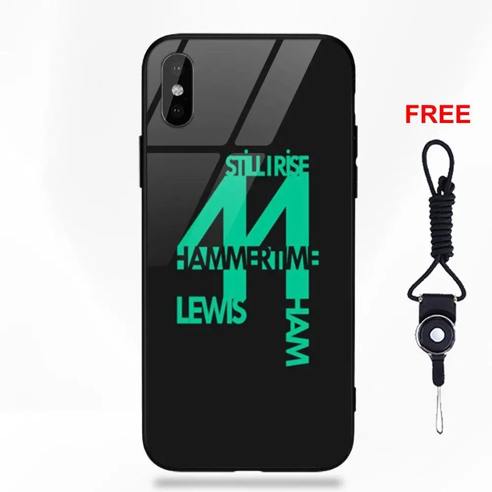 Крутой гоночный гонщик Льюис гамилтон 44 Мягкий ТПУ оправа закаленное стекло