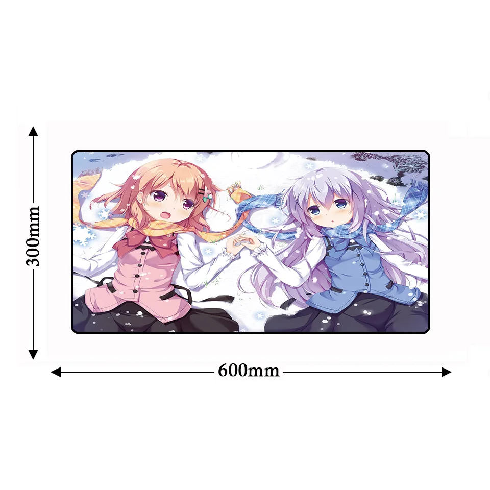 Large 60X30cm Sexy Anime Natural Rubber Mouse Pad Game Gamer Gaming Keyboard Non-slip Mousepad Mat Mausunterlage tapis de souris |